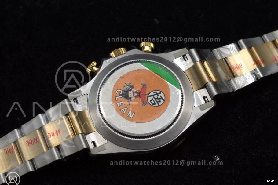 Bracelet Best V2 Daytona SS Clean 1:1 YG Edition Arabic Markers White on Dial 116503 SA4130 1110